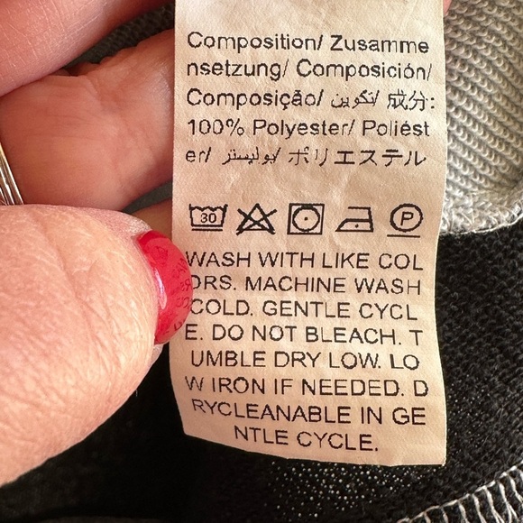 Colorblock Lightweight Slouchy Hoodie - White, Gray, Black from SHEIN Sz 1X - Picture 9 of 9